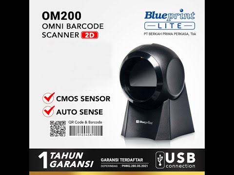 Blueprint BP-OM200 Omni Barcode Scanner 2D USB CMOS Auto Scan Blueprint BP-OM200 Omni Barcode Scanner 2D USB CMOS Auto Scan