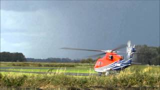 preview picture of video 'D-HHNH HeliService International Sikorsky S-76B Spirit Eme Airport Emden Flugplatz'