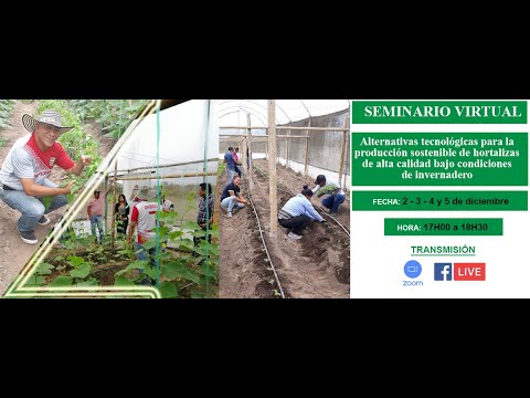, title : 'Seminario - Alternativas tecnológicas para la producción sostenible de hortalizas'