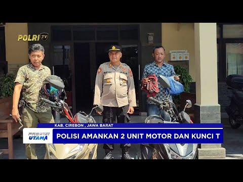 POLRES CIREBON AMANKAN MALING MOTOR DARI AMUK WARGA