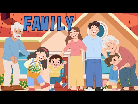 MY Family  |  Family Members in English |  Vocabulary for Toddler Kids | English Vocabulary