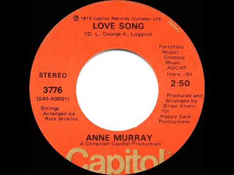 1974 HITS ARCHIVE: Love Song - Anne Murray (stereo 45 single version--#1 A/C)