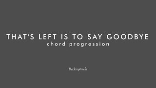 ALL THAT&#39;S LEFT IS TO SAY GOODBYE chord progression - Play Along The Real Latin Book