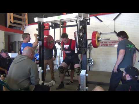 Dan Sienkiel - Squat Attempt 2 - 262.5kg (w) @ 117.4kg - 2013 Wild West Shootout