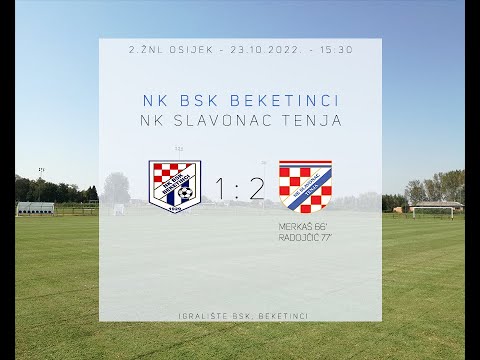 BSK Beketinci - NK Slavonac Tenja 1:2 (8. kolo, 2. ŽNL Osijek 22/23)
