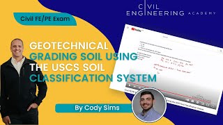 Civil FE/PE Exam - Geotechnical - Grading Soil Using the USCS Soil Classification System