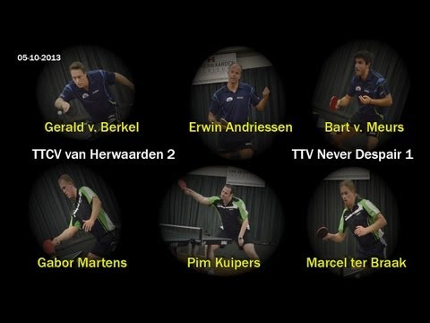 TMC: TTCV van Herwaarden 2 vs. TTV Never Despair 1 - 05-10-2013
