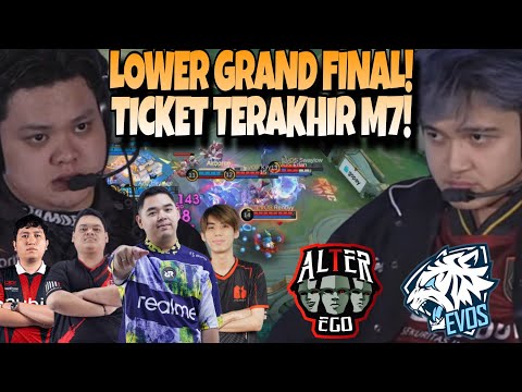 LOWER GRAND FINAL DIMULAI !! PEREBUTAN TIKET M7 !! EVOS VS ALTER EGO MATCH 1 - MPL S16
