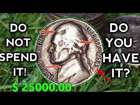 Rare and Expensive 1954 Jefferson Nickel Coin Worth Money - How Much Is It Worth And Why?