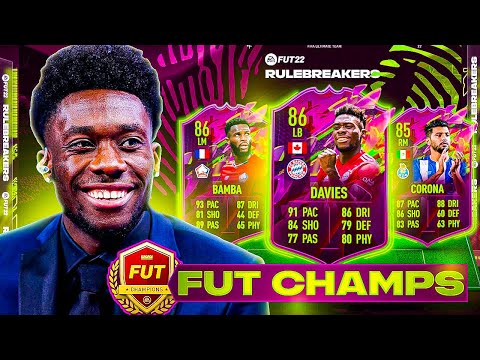 86 DAVIES, 85 CORONA & 86 BAMBA 🔥 RANK 1 FUT CHAMPIONS HIGHLIGHTS! - FIFA 22 Ultimate Team