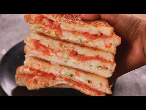 Bread Sandwich Recipe | Easy & Delicious Mayonnaise sandwich | T'stove