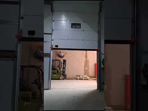 logistic area sectional door with manual control