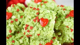 Grinch Rice Krispie Treats