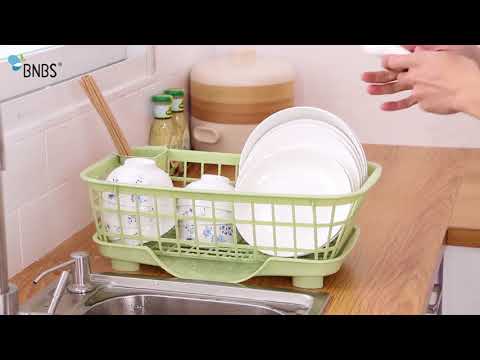 Kitchen dinnerware organizer plastic basket