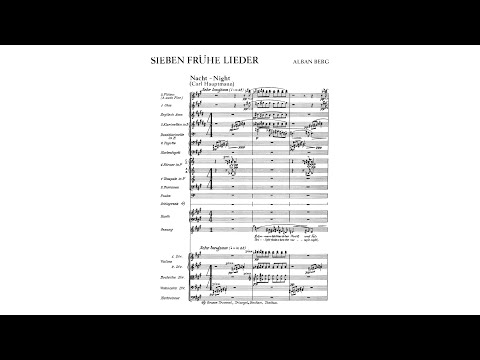 Alban Berg – 7 Frühe Lieder for orchestra (with Orchestra score)