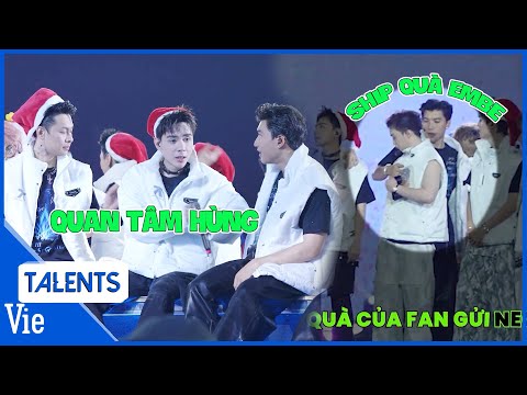 Bắt trọn moment đáng yêu của anh em GERDNANG, HIEUTHUHAI - HURRYKNG chỉnh áo cho Quang Hùng MasterD