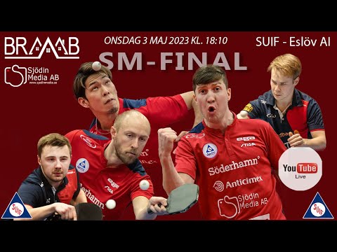 SM finalmatch 2 i Pingisligan mellan SUIF och Eslöv AI