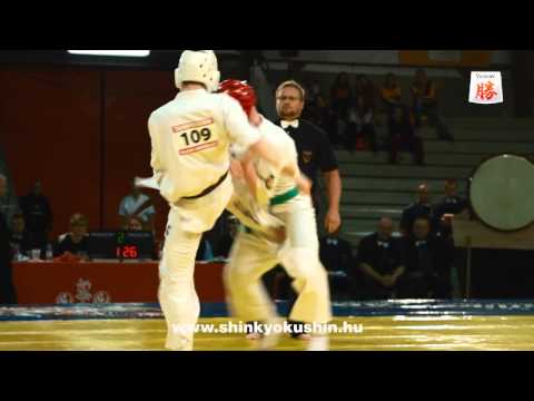 Ádám Köveskúti vs. Alexsander Gasin - European Championship Shinkyokushin Switzerland 2013