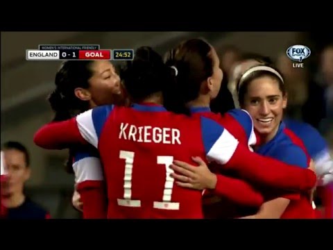 USWNT - Alex Morgan Goal v. England (50th Int'l Goal) - February 13, 2015 - Friendly