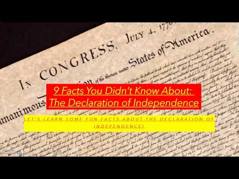 9 Facts You Didn’t Know About: | Episode 1 - The Declaration of Independence