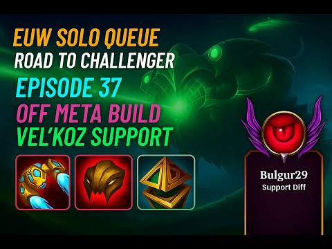 Vel’Koz Support vs Nautilus & Varus | Midlaner Inting but We Fight On! | Road to Challenger EP37