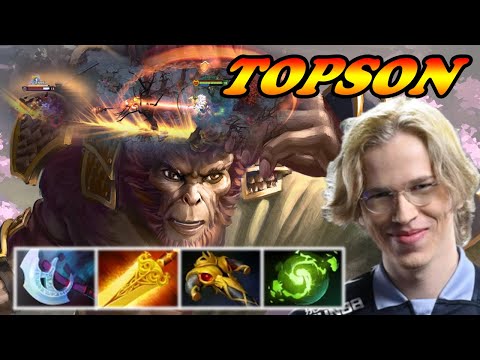Topson Monkey King mid Radiance rare build | Dota 2 Pro Gameplay