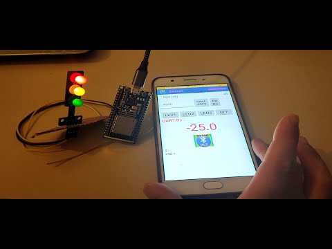Control LEDs with ESP32 over Bluetooth Low Energy from RSSI  using Android App