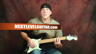 How to play BB King inspired song blues guitar rhythm lesson The Thrill is Gone style