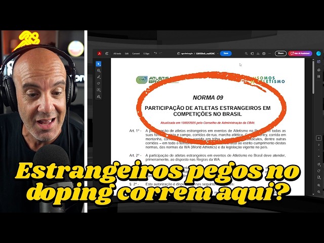 ESTRANGEIROS pegos no DOPING CORREM de boa no BRASIL?