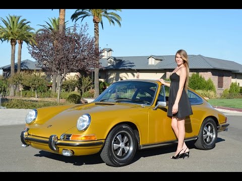 1972 Porsche 911E Coupe gold metallic