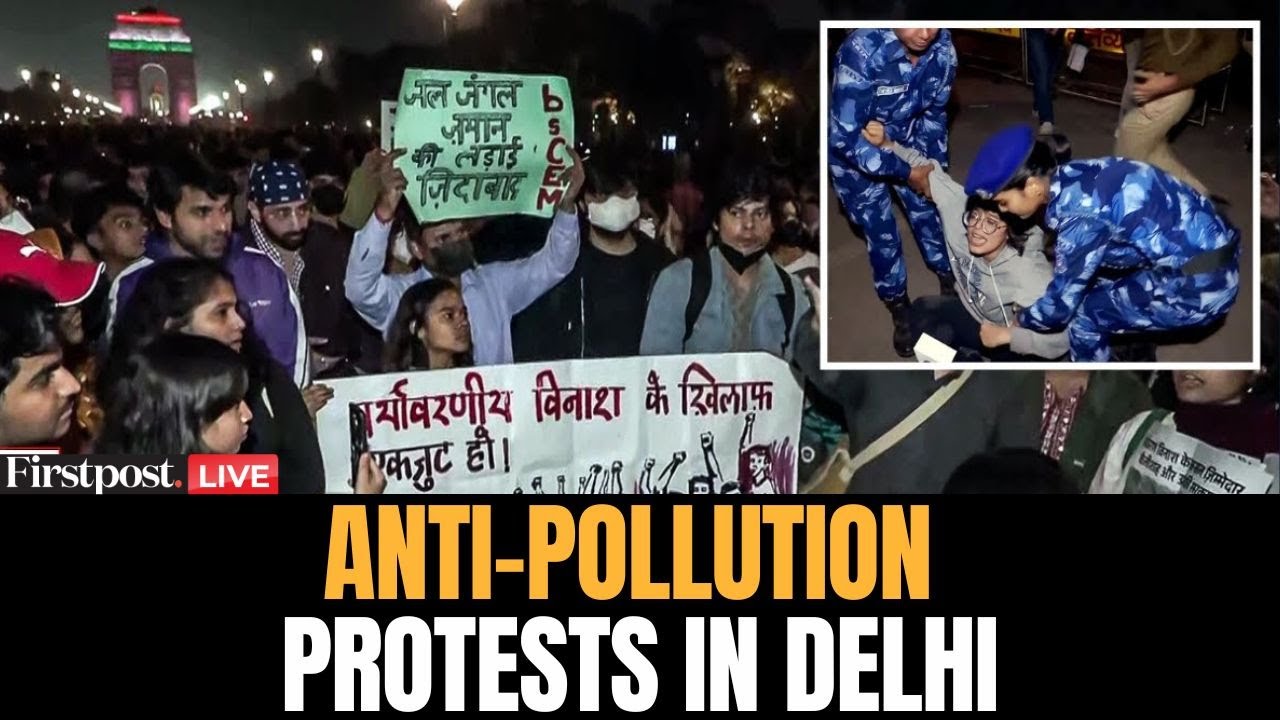 LIVE: Citizens Protest at India Gate Against Delhi’s Air Pollution Crisis | N18G