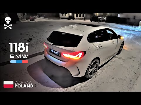 2022 Bmw 1 series — Economy Test | Winter Night POV Drive 🇵🇱 POVDRIVE