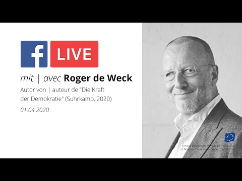FB Live mit/avec Roger de Weck - Europa und die Folgen des Coronavirus / L'Europe et le Covid-19