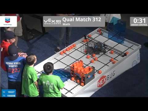 VEX Worlds 2016 - VEXIQ Middle School - Math - Qual 312 (10227 10660B) 80