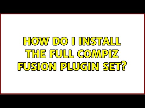 Ubuntu: How do I install the full Compiz fusion plugin set?