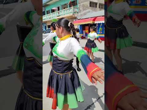 AMB 💚 🤍 ❤️ 🇧🇿 ESTM's Ambassadors Marching at Melchor de Mencos Guatemala 30th May 2025