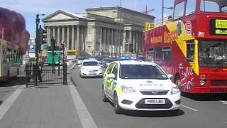 Merseyside Police 1 Ford, 1 Vauxhall, Liverpool City Centre