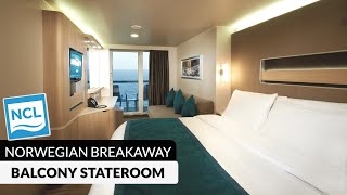 NCL Breakaway | Balcony Stateroom Walkthrough Tour & Review 4K | Norwegian Cruise Lines