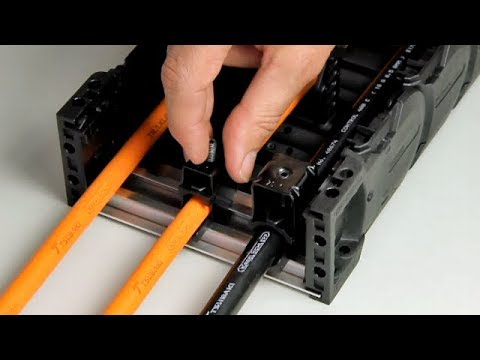 Kabelschlepp TKA energy chain - Strain relief and C-rail with Linefix