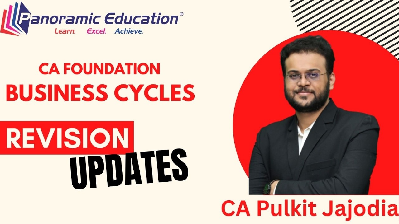 CA Foundation Economics l Ch 5 - Business Cycles I Revision l CA Pulkit Jajodia