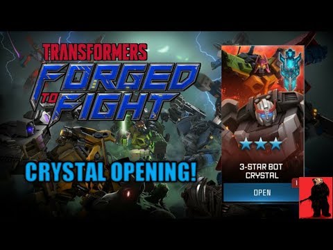 Transformers Forged To Fight 3 star bot crystal opening!