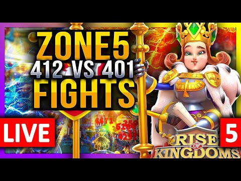 ZONE5 FIGHTS: Trouble in 1412 vs 1401 🔥 C11211 🔴 Shinchi Baba Fleisch Gekko #5 - Rise of Kingdoms