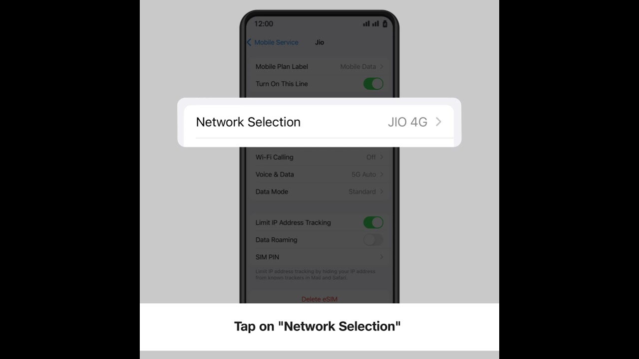 How to Manually set a Network in IR on iOS