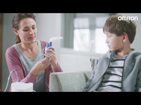 Omron C102 Inhaliatorius su nosies plovykle video