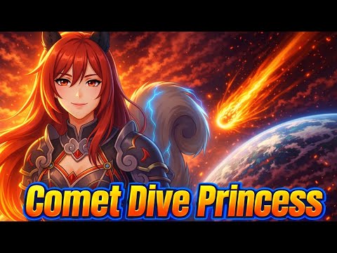 Comet Dive Princess: Crimson Fire x Storm Skies | Glitch Metal
