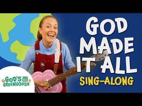 GOD Made Everything! (Cute Days of Creation Song) 🌎 Toddler Christian Learning & Bible Songs - Kingdom Kids Zone, Sing With Me - God's Greenhouse | Bible Songs for Kids (by Minno)