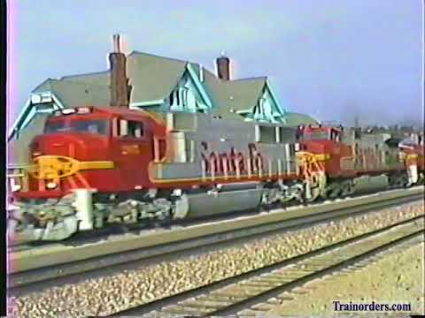 Classic Railroad Series 676 - Santa Fe action at Flagstaff, Arizona April 1995