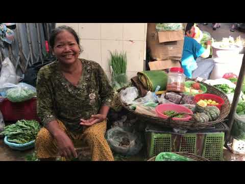 Amazing Cambodian Wet Market Food Scenes & Lively Fish,Fruits, Dancing, People Activities & Food Sce