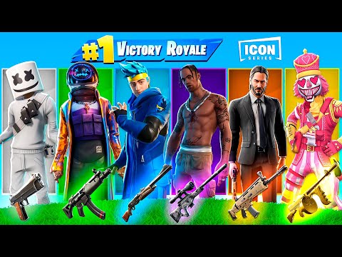 LA RANDOM ICON SKIN CHALLENGE! - FORTNITE