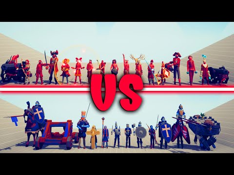MEDIEVAL TEAM vs RANGED TEAM - Totally Accurate Battle Simulator | TABS